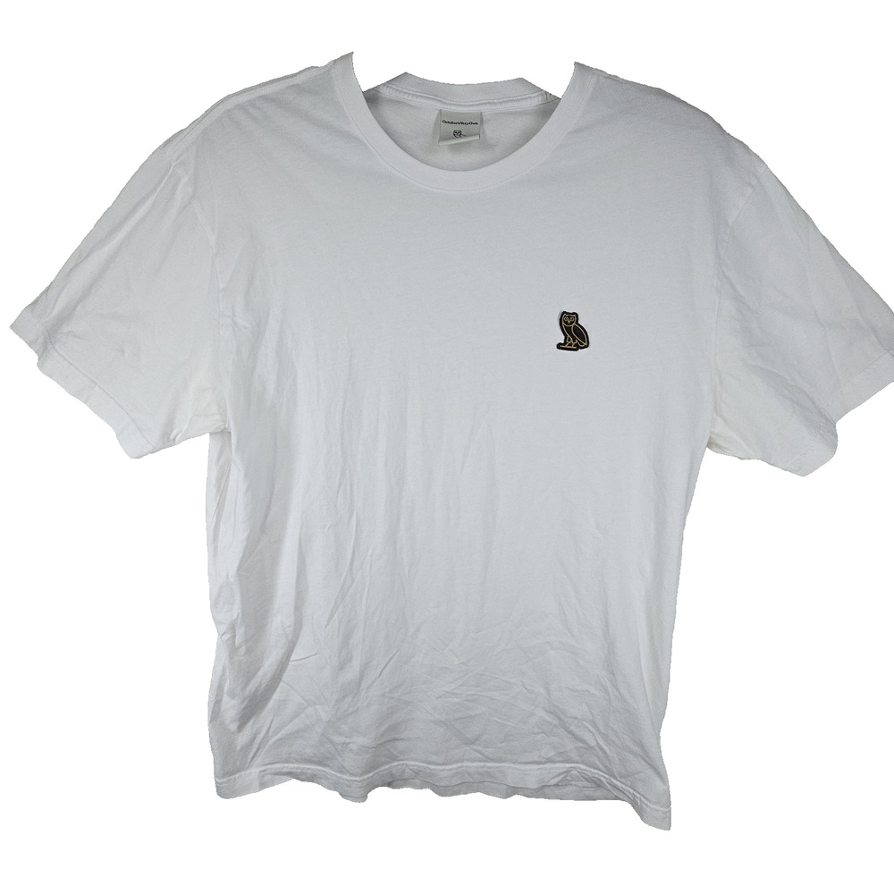 OVO Octobers Very Own Shirt Mens Large White Ice Man Las Vegas Logo Drake Rapper